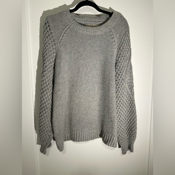 LOFT Sweaters - LOFT wool sweater with knit details -size L
